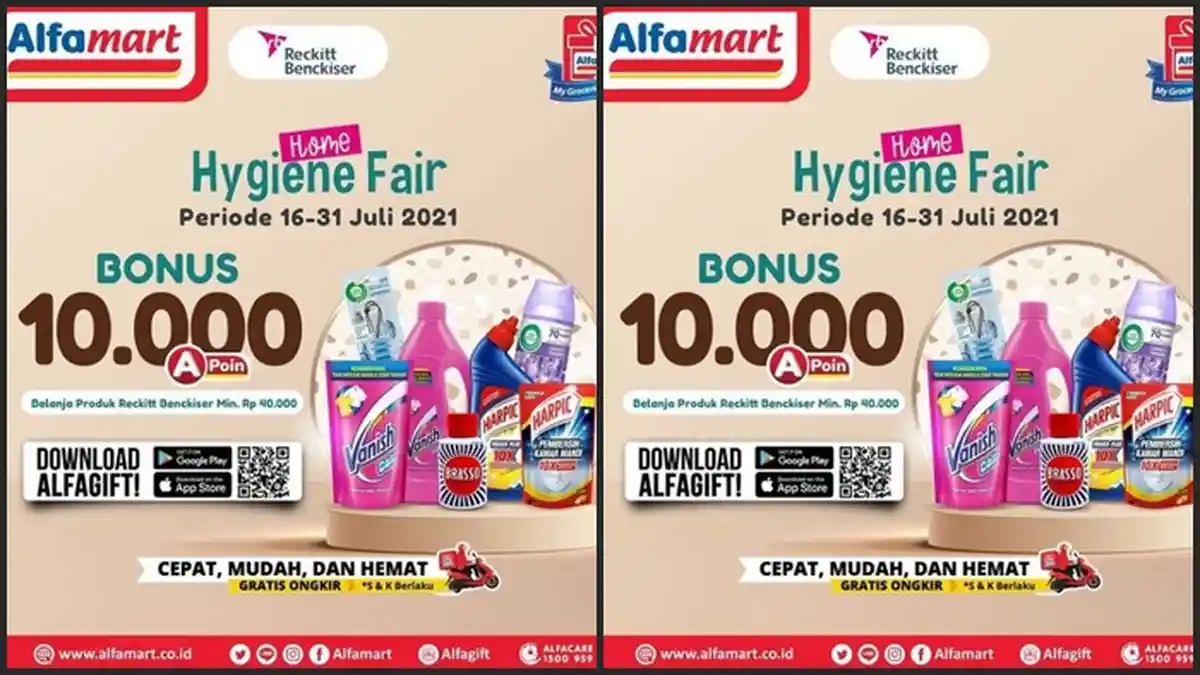 Promo Alfamart Hari ini Senin 26 Juli 2021, Dapatkan Bonus Poin Khusus Member