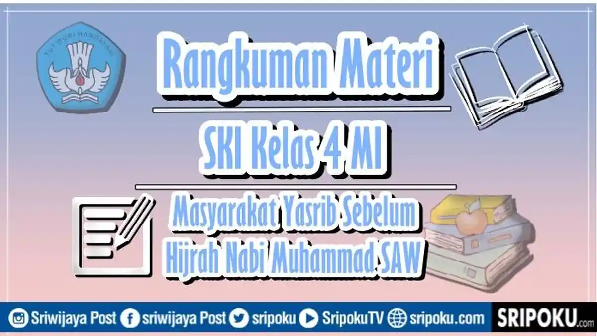 Rangkuman Materi SKI Kelas 4 Bab 6 Masyarakat Yasrib Sebelum Hijrah Nabi Muhammad SAW
