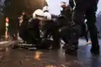 Demo Menentang Wajib Vaksin di Belgia