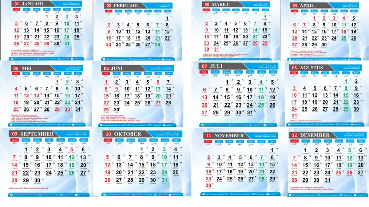 Kalender 2025: Siap-Siap Libur Panjang! Ada 2 Kali Cuti Bersama di Pertengahan dan Akhir Bulan Mei