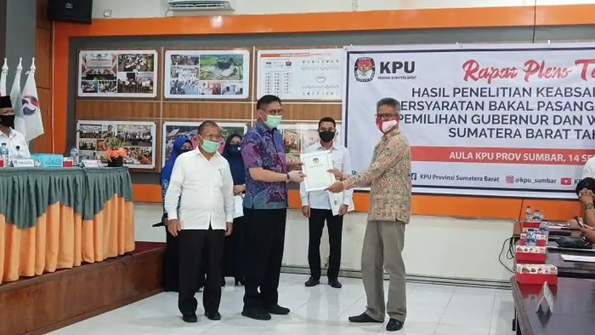 4 Bapaslon Kepala Daerah di Pilgub Sumbar Lolos Tes Kesehatan, Ada yang Perlu Diperbaiki