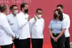 Jokowi Tinjau Pelaksanaan Program Vaksinasi Gotong Royong