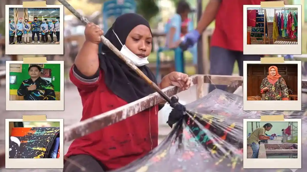 Batik Ciprat BRILiaN Kemodo,<strong></strong> Disabilitas Buktikan Karya Hebat