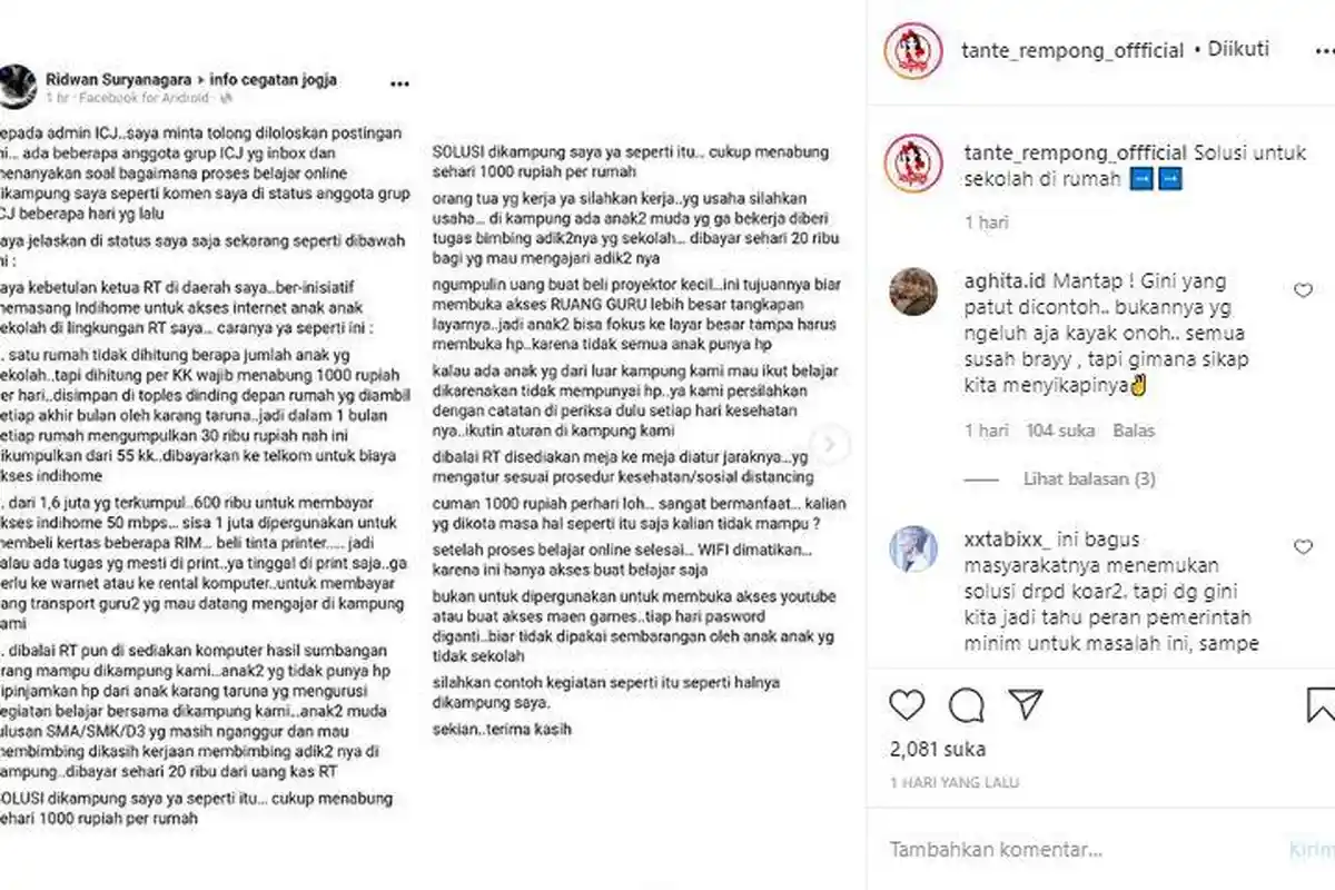 VIRAL Kisah Ketua RT Pasang Wifi untuk Sekolah Daring Anak-Anak, Ternyata Sudah Berjalan 1,5 Tahun