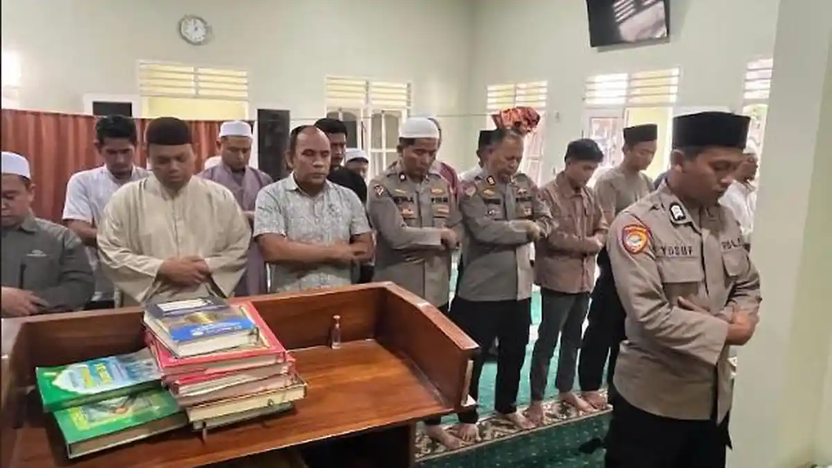 3 Anggota Polri Gugur saat Bertugas di Lampung, Polres Dairi Gelar Sholat Ghaib