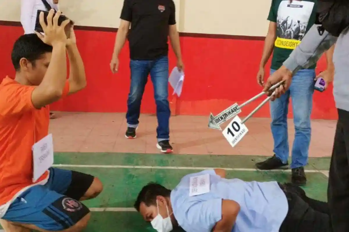 17 Adegan Diperagakan pada Rekonstruksi Pembunuhan di Bagan Pete Jambi, Pelaku Emosi Istri Disentuh