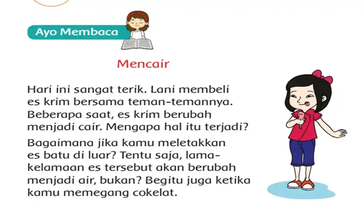Jawaban Tema 3 Kelas 3 Halaman 120 121: Apakah yang Dimaksud Mencair?