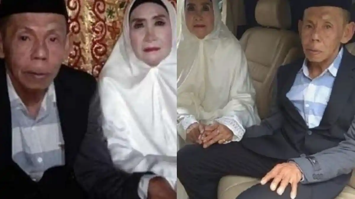Viral, Kakek Nenek Masih Perjaka dan Perawan Menikah Dalam Usia 63 Tahun