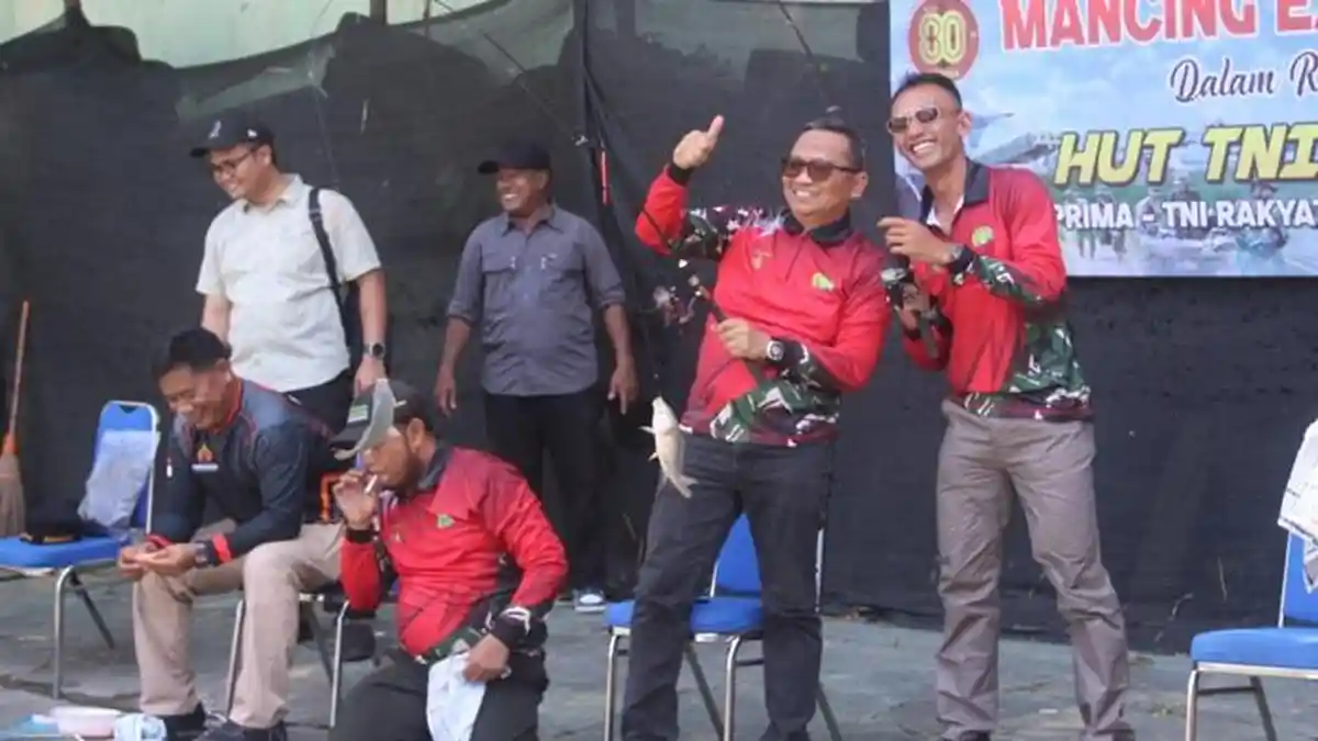 Meriahkan HUT ke-80 TNI, Kodim 1008/Tabalong Gelar Mancing Executive