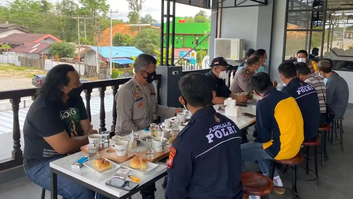 Kabagops Polres Sanggau Lakukan Pertemuan dengan Awak Media, Berikut Pembahasannya