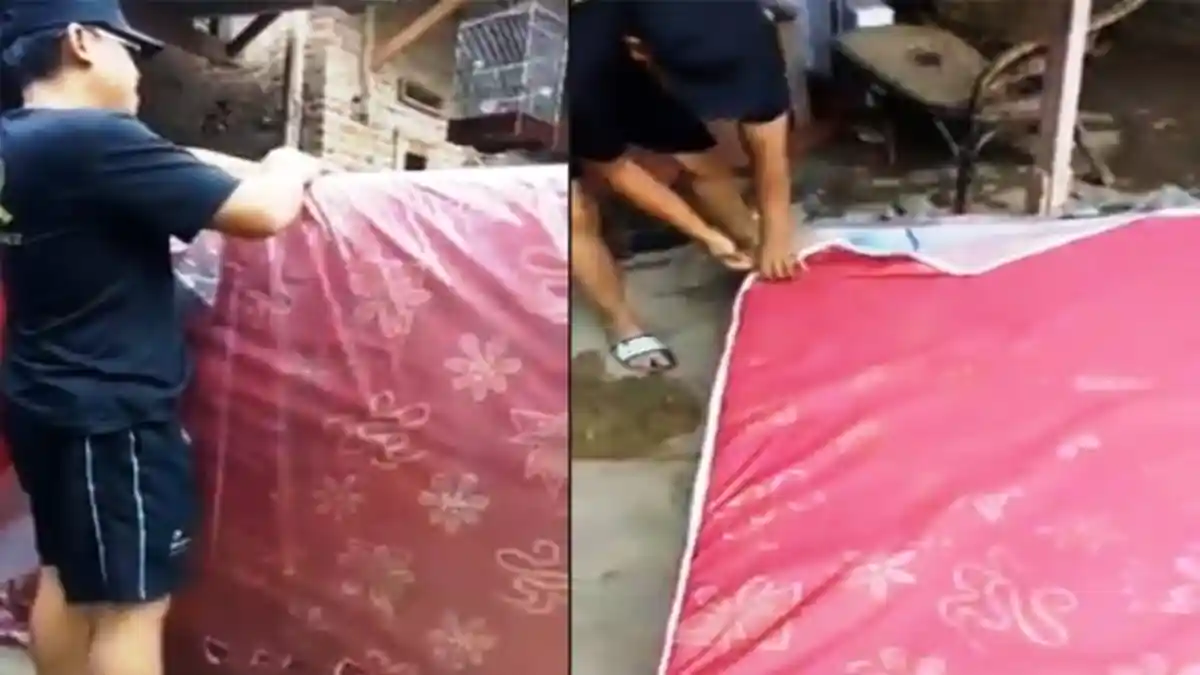 Habiskan Banyak Uang Beli Springbed Mahal, Keluarga Dibuat Merinding Saat Liat Isi Kasurnya!