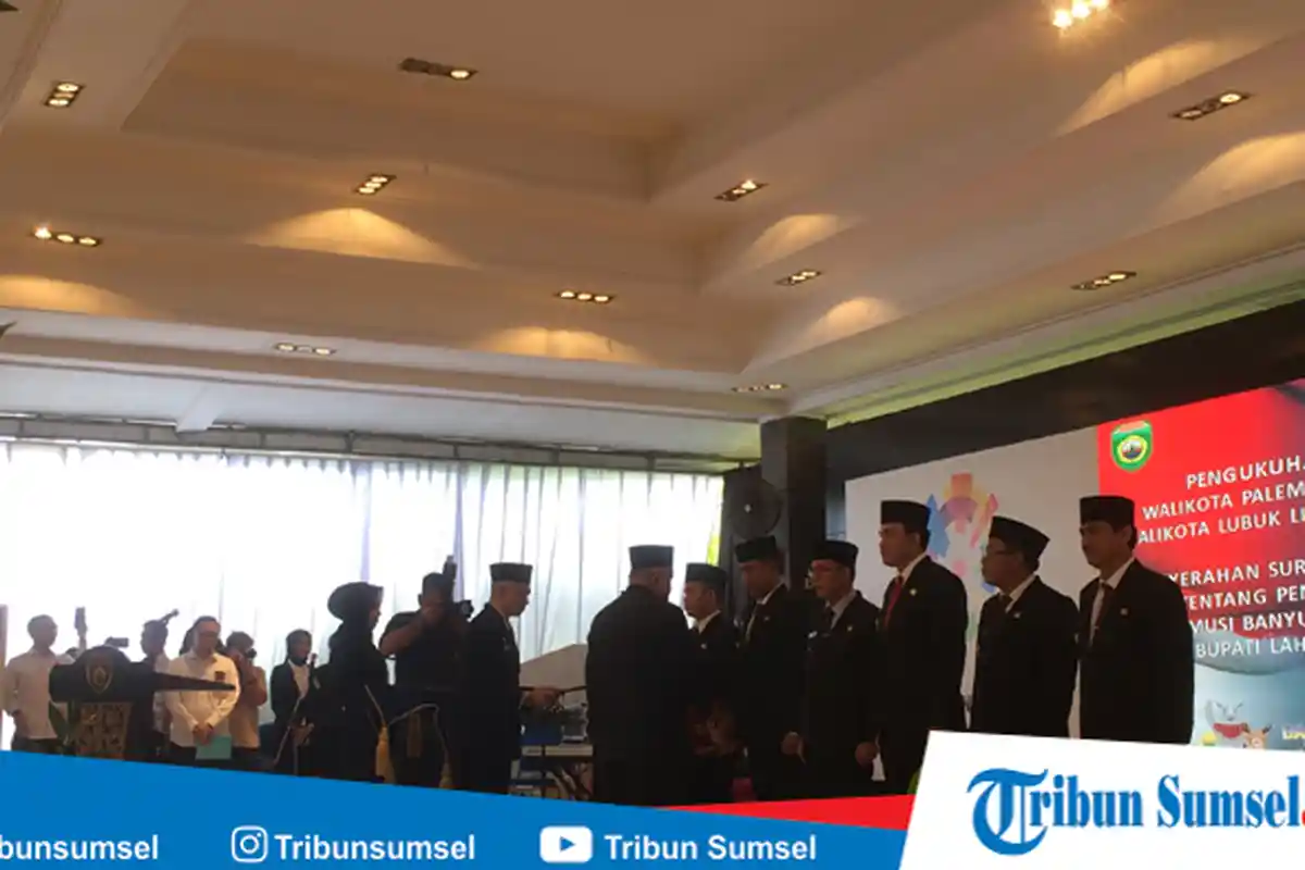 4 Kota di Sumsel Resmi Berganti Walikota, Ini Pesan Alex Noerdin Palembang Paling Banyak PR