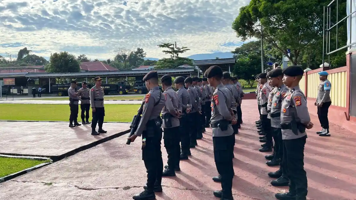 Polres Halmahera Selatan Maluku Utara Dapat Tambahan Puluhan Personel BKO untuk Pilkada 2024