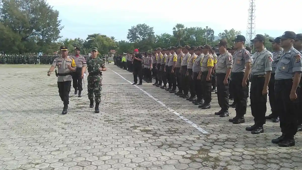 Polres TTU Laksanakan Apel Gelar Pasukan Operasi Mantap Brata 2018
