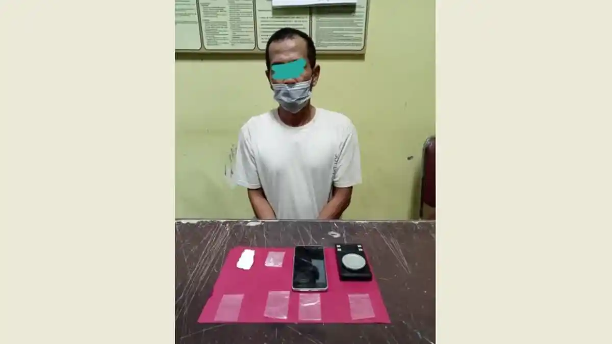 Pria di Kuansing Ini Diringkus Malam Hari, dari Lemari Pakaian Ditemukan Barang Haram