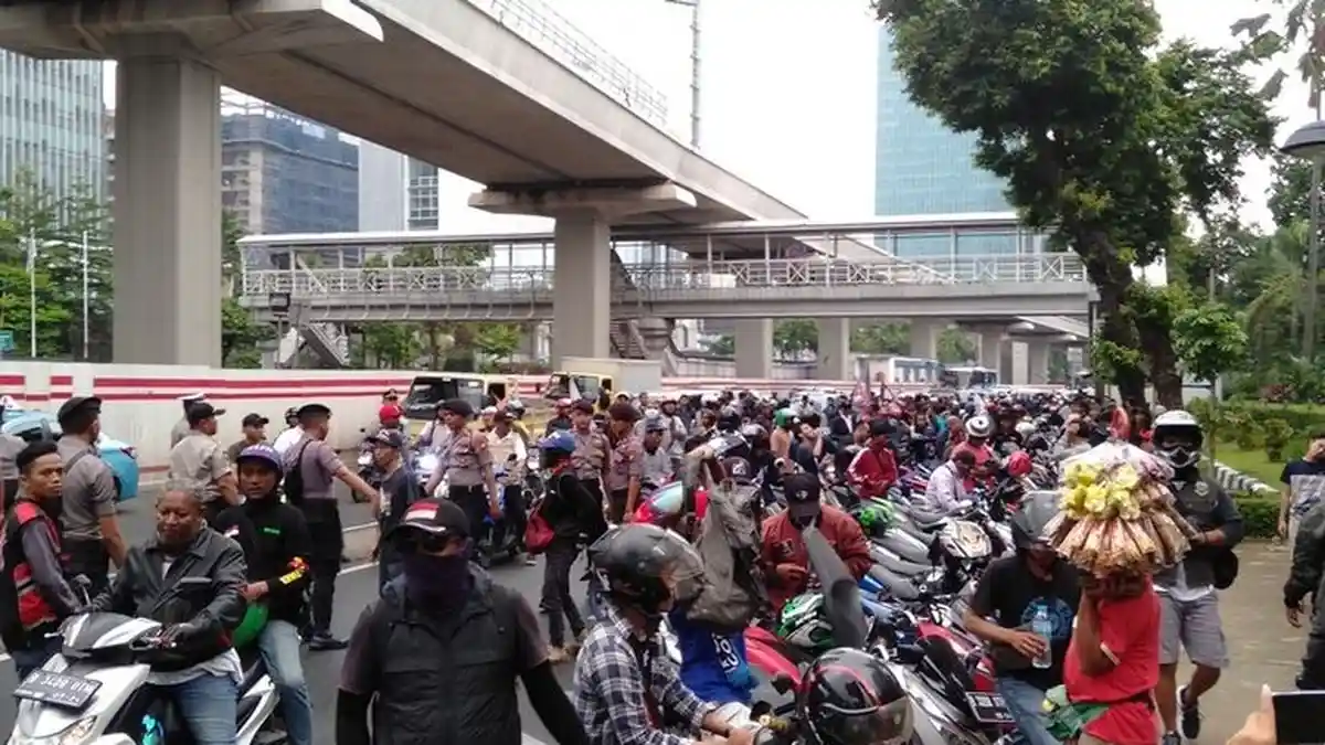 Buntut Statmen Yasonna Laoly, Warga Tanjung Priok Demo di Kemenkumham