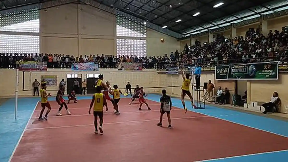 Lawe Sigala-gala Libas Babussalam 3-0 di Turnamen Voli Kapolres Cup