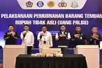 BI Kepri Musnahkan 5.454 Lembar Uang Palsu di Batam, Dicacah dengan Mesin Khusus