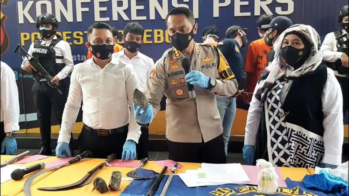  Dua Gengster di Cirebon Bentrok, 10 Tersangka dari Geng All Star dan Geng Jepang Diringkus Polisi