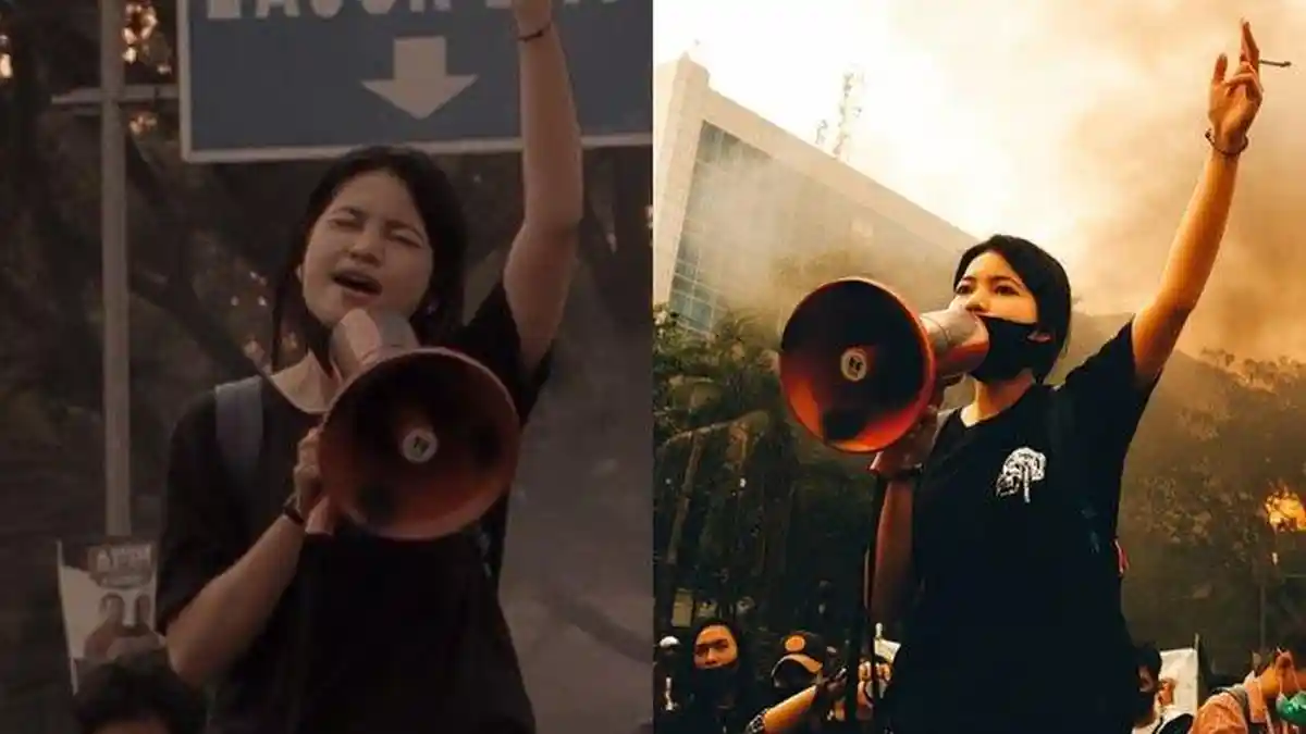 Viral Orasi Pasal Pancasalah Saat Demo Tolak UU Cipta Kerja, Sosok Mahasiswi Ini 'Diburu' Netizen