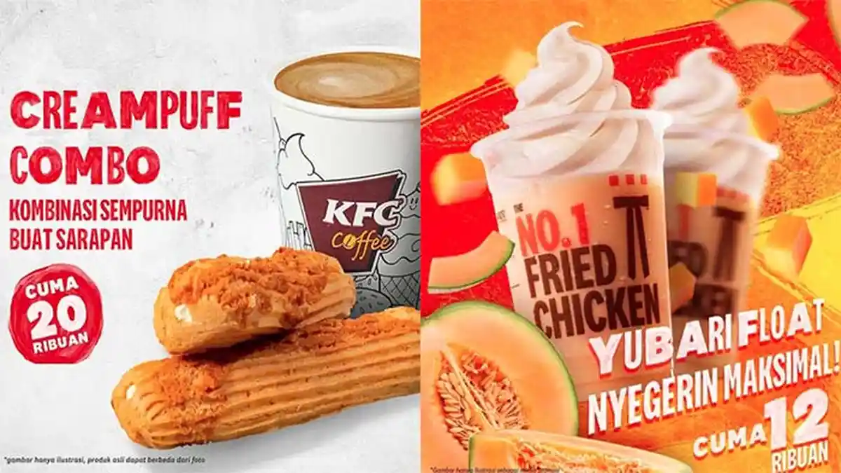 PROMO KFC Terbaru 14 Desember 2021, Creampuff Combo Cuma 20 Ribuan & Yubari Float Mulai 12 Ribuan