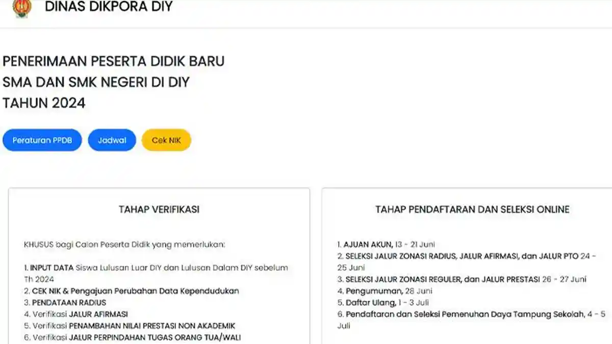 Cara Daftar dan Login Link spmb.jogjaprov.go.id, SPMB Jogja 2025 Jenjang SD, SMP, SMA, SMK!