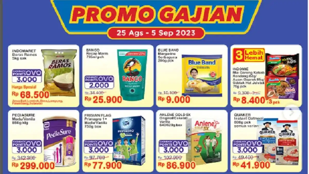 Promo Indomaret Hari Ini 5 September 2023 : Bimoli Rp34.500, Snack Beli2 Lebih Murah Krisbee, Nextar