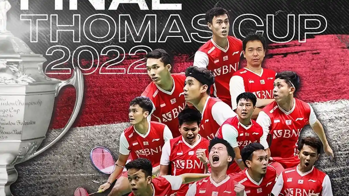 Link Live Streaming MNCTV dan iNewsTV Final Thomas Cup Hari Ini Pukul 13.00 WIB, Ini Susunan Pemain