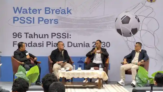 Water Break PSSI Pers: Forum Strategis Bangun Jalan Skuad Garuda Menuju ke Piala Dunia 2030