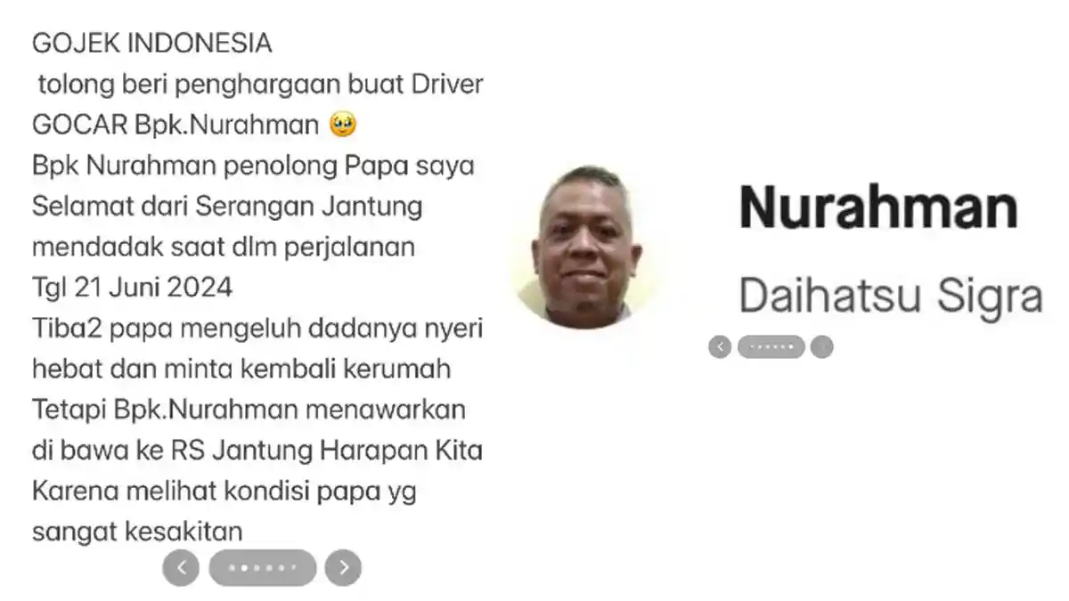 Kisah Driver Taksi Online Sigap Bawa Penumpang Serangan Jantung ke RS, Bantu Pendaftaran