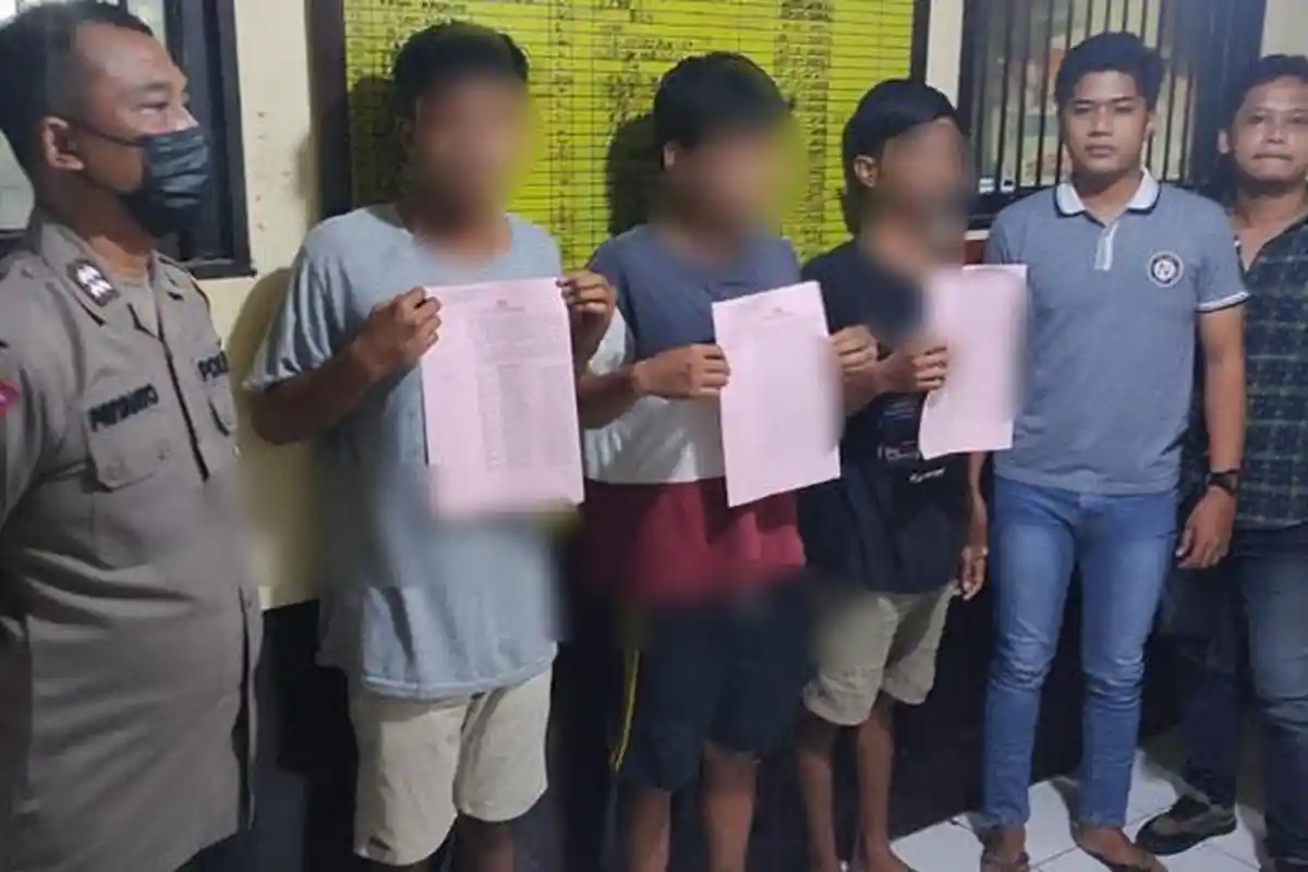 Keroyok Warga dengan Brutal, Empat Anggota Perguruan Silat di Tulungagung Diciduk Polisi