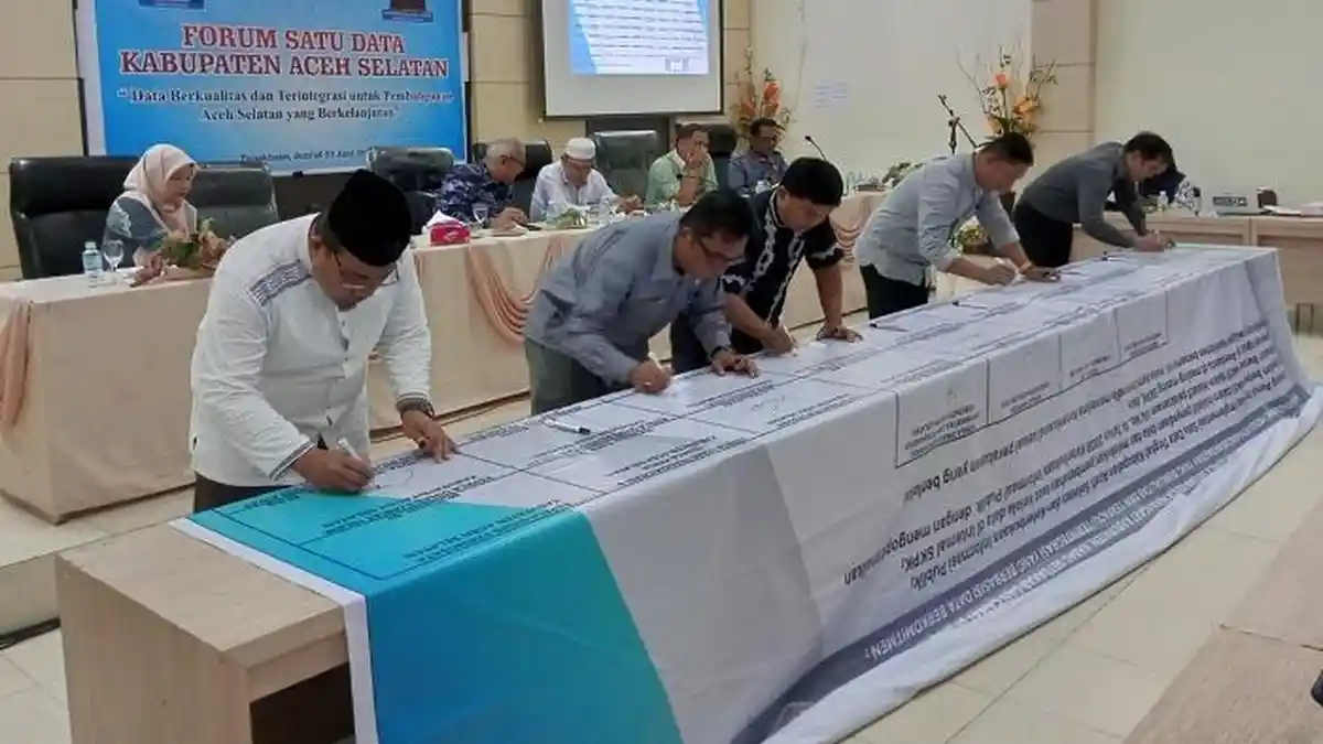 Pemkab Aceh Selatan Gelar Forum Satu Data dan Penandatanganan Komitmen Bersama