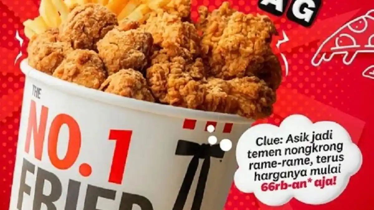 Promo KFC Hari Ini 22 Agustus 2023 Snack Bucket 2 Margherita Cuma Rp66 Ribuan