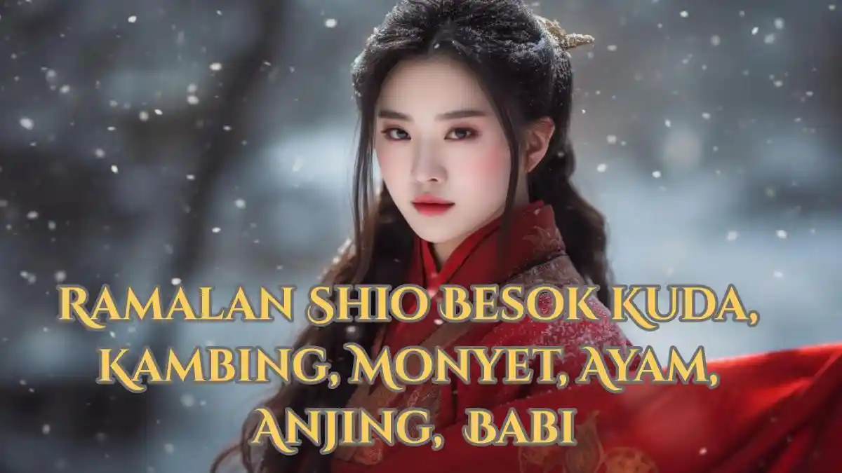 Ramalan Shio Besok Rabu 23 Oktober 2024 Kuda, Kambing, Monyet, Ayam, Anjing,  Babi Hasrat Terwujud
