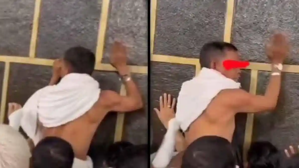 Heboh Jemaah Haji Tepuk-tepuk Dinding Kabah Sambil Minta Uang, Sudah Ditegur Tapi Tak Peduli