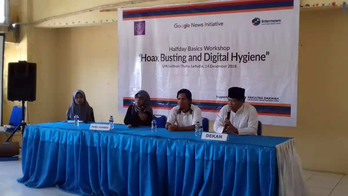 AJI Kota Jambi, Gelar Halfday Basic Workshop Hoax Busting and Digital Hygiene