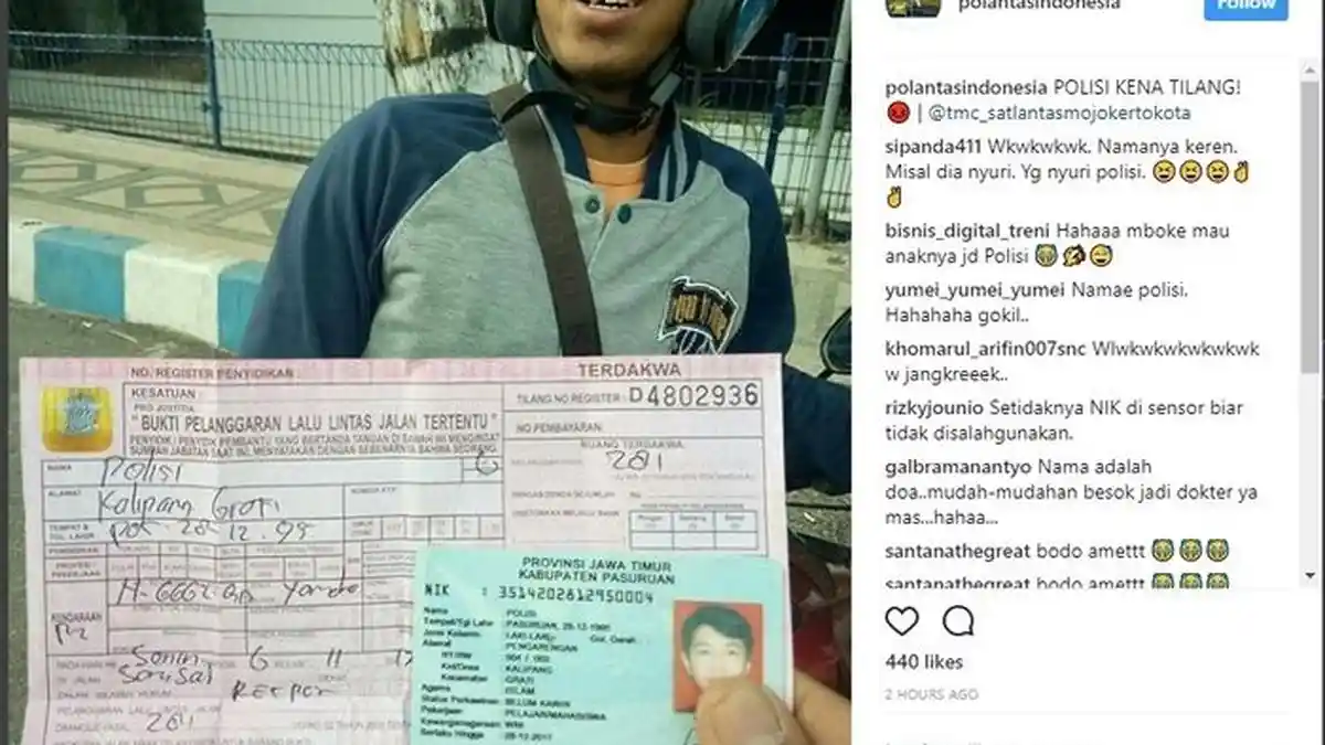 Polisi yang Ditangkap Gara-gara Tak Punya SIM Akhirnya Kerja di Kantor Polisi