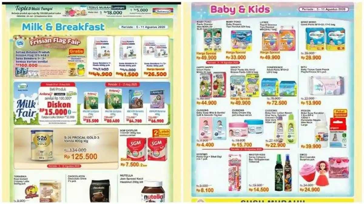 Katalog Promo Indomaret 5 Agustus 2020, Diskon Minyak Goreng, Detergen dan Camilan Beli 2 Gratis 1