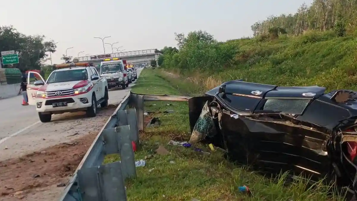 Kecelakaan Maut di Tol Terpeka Lampung, 4 Orang Meninggal dan 4 Luka-luka