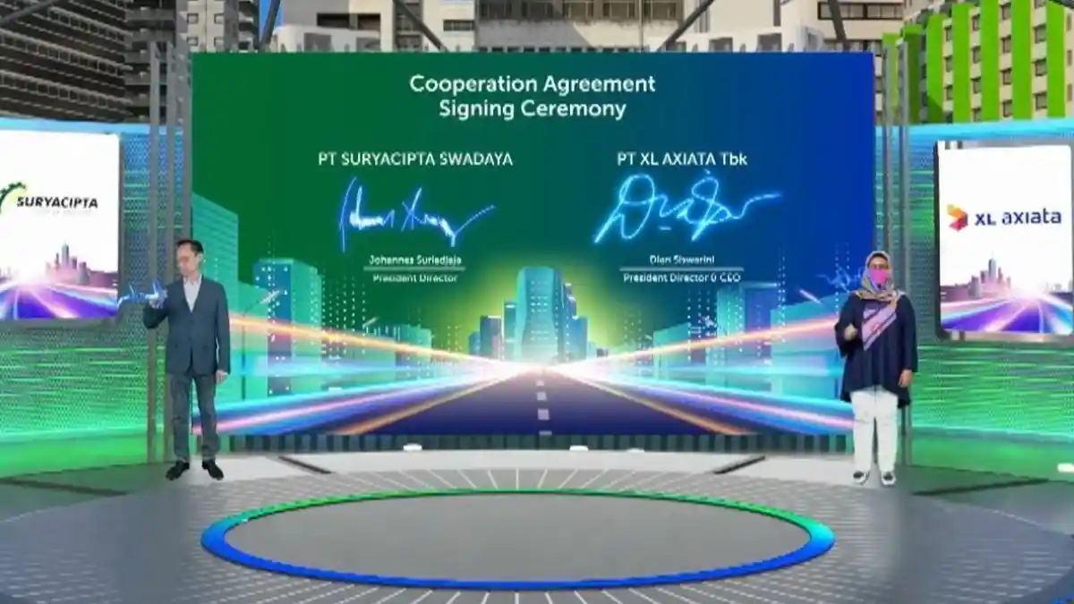 XL Axiata – Suryacipta Swadaya Gelar Jaringan Fiber Optik dan Solusi Bisnis di Karawang