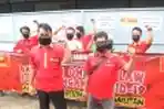 Buruh PT KBS Tangeran Korban PHK Unjuk Rasa