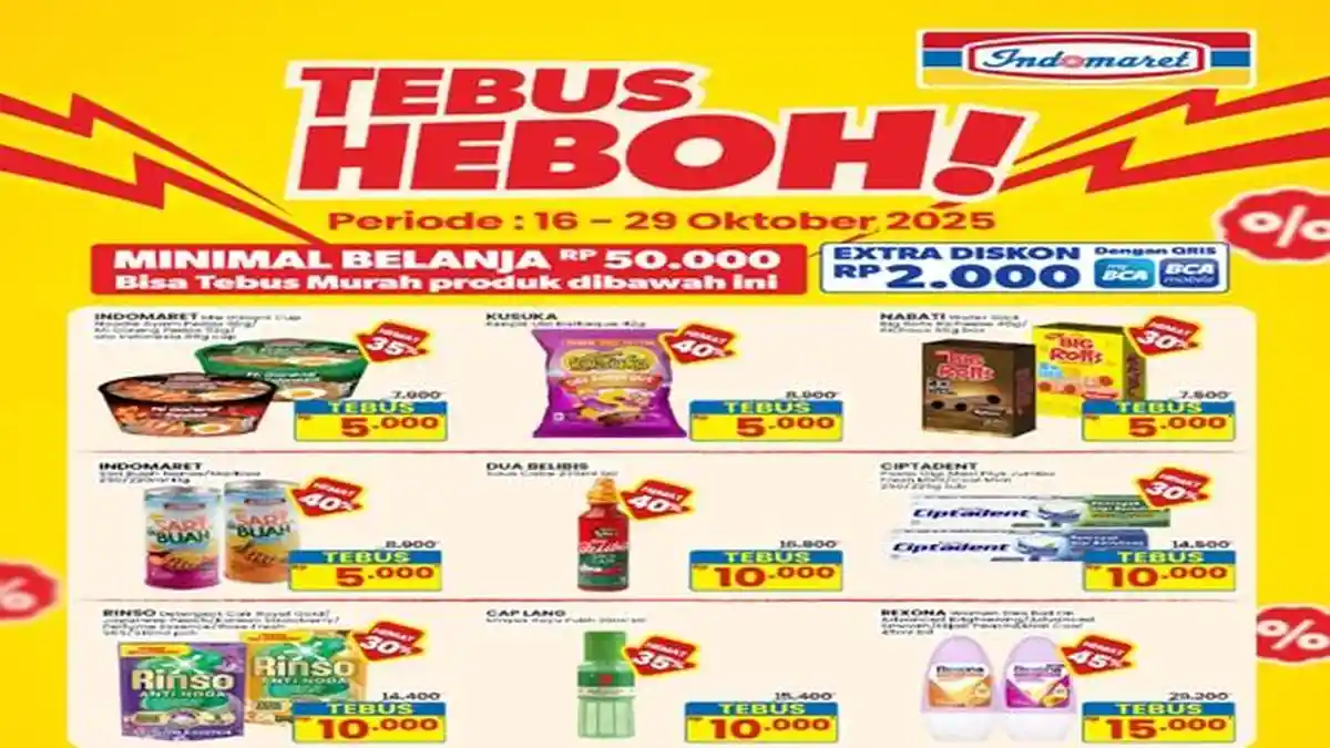 Tebus Heboh Hari Ini, Promo Indomaret Kusuka, Nabati, Dua Belibis Rp 5.000