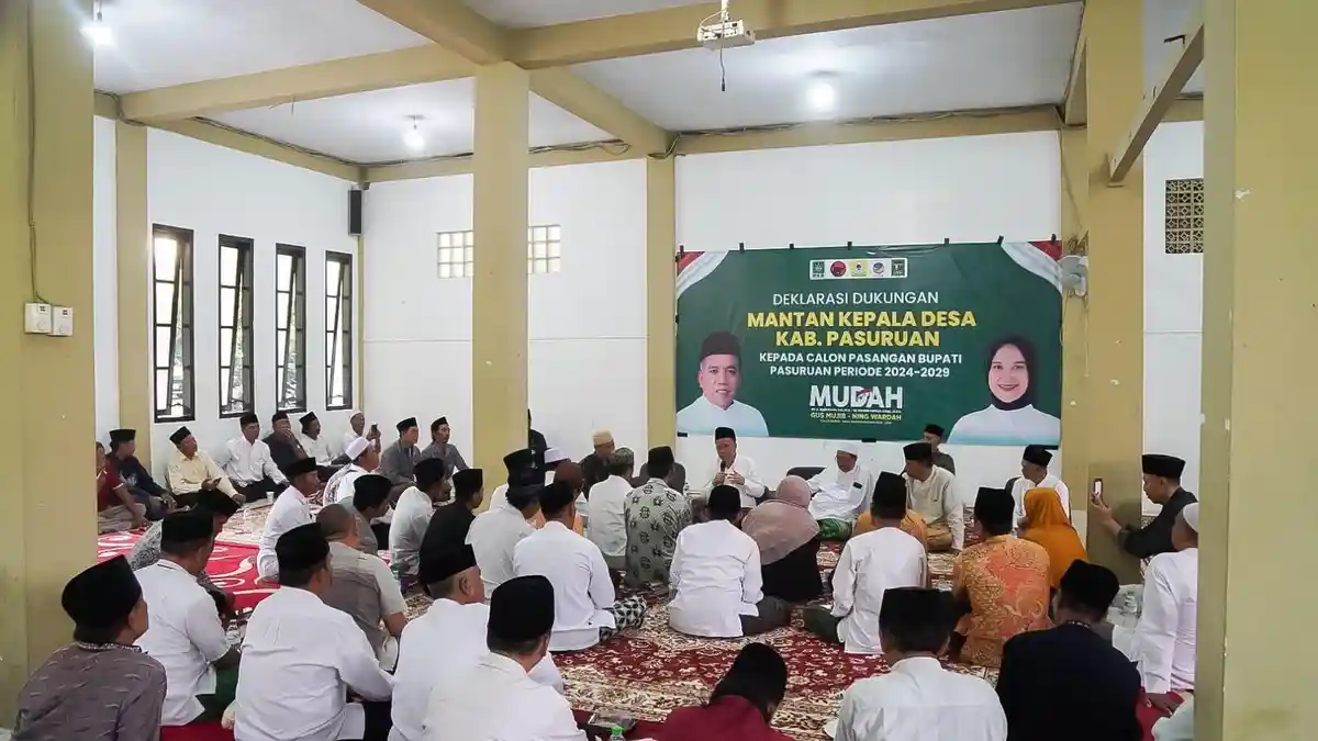 Mantan Kepala Desa Dukung Gus Mujib - Ning Wardah di Pilkada Pasuruan