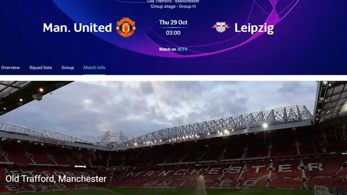JADWAL MU Malam Ini Kontra Leipzig Grup H Liga Champion, Ini Prediksinya