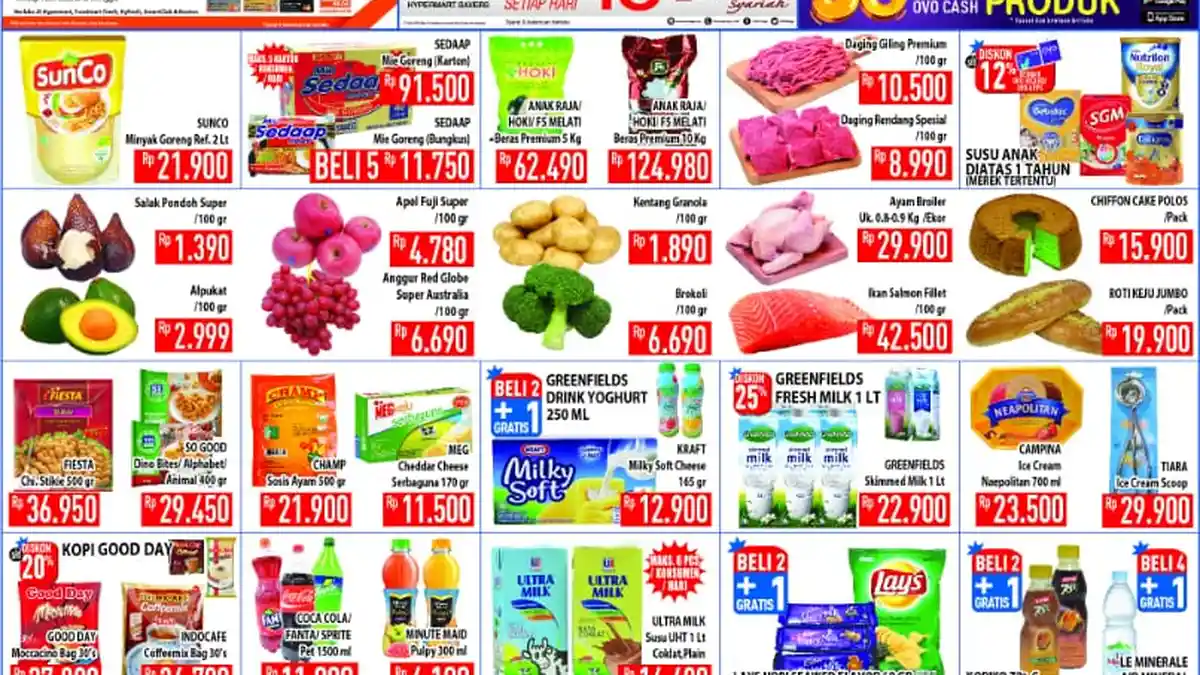 Seru! Hypermart Sediakan Harga Khusus di Bulan April 