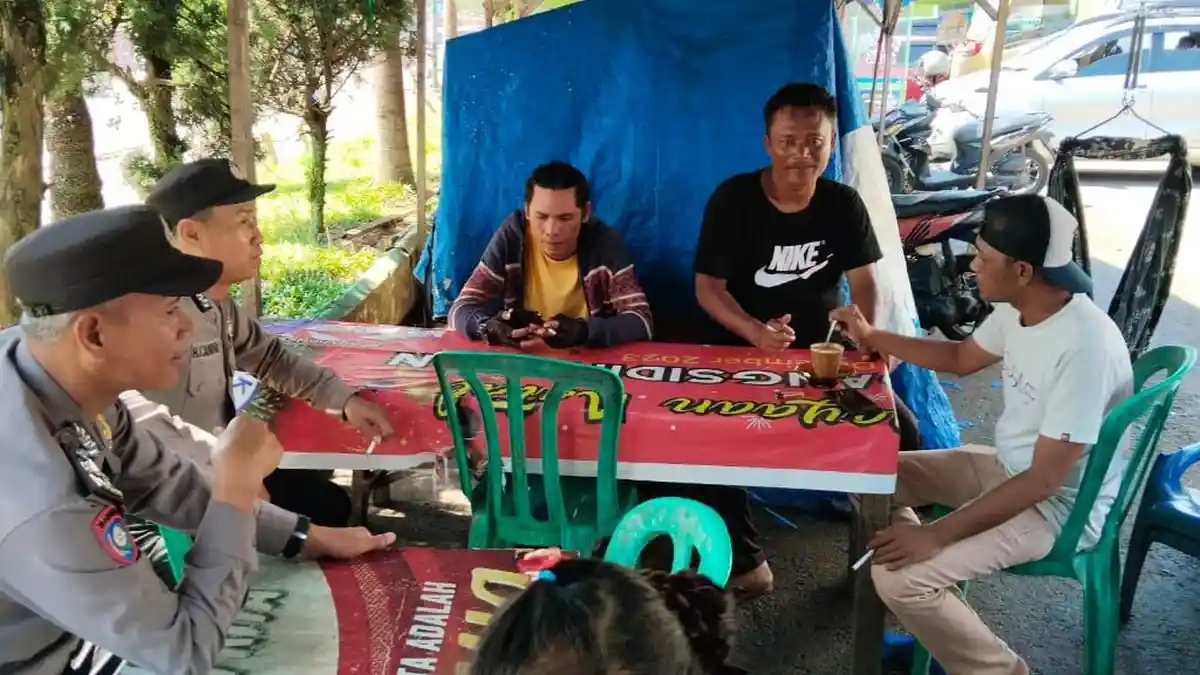 Antisipasi Gangguan Kamtibmas Jelang Pilkada, Satbinmas Polres Padangsidimpuan Patroli ke Desa