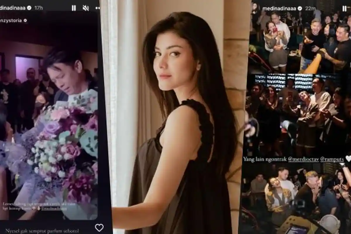 Siapa Medina Dina? Disebut Pacar Baru Gading Marten, Profil Aktris yang Salting Didatangi Ariel NOAH