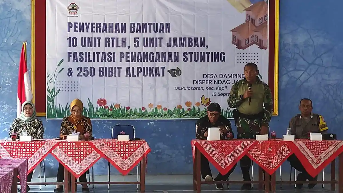 Percepatan Penanganan Kemiskinan, Desa Pulosaren Wonosobo Terima Bantuan RTLH Provinsi dan TMMD