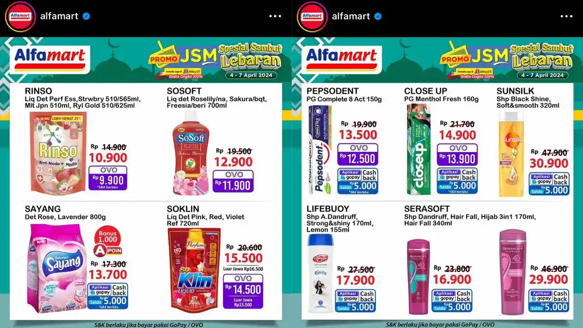 Promo JSM Alfamart Hari Terakhir, Diskon Lifebuoy Shampoo Rp 17.900 dan ...