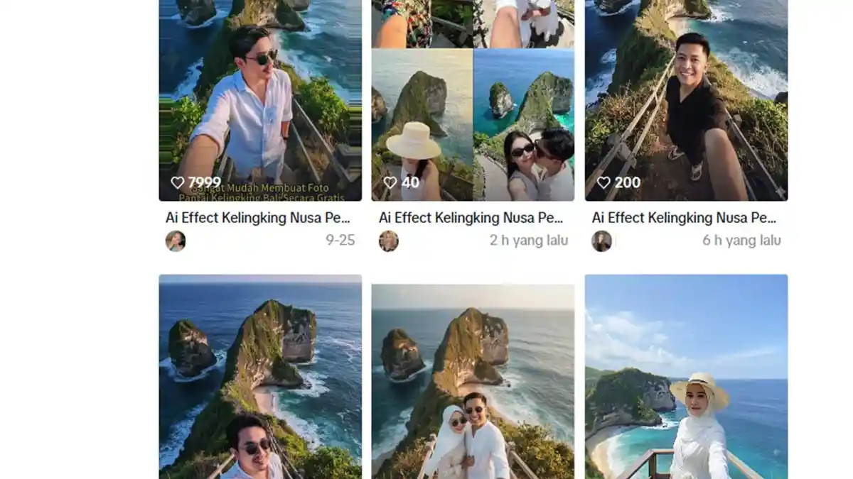 Prompt Gemini AI Liburan DI Pantai Kelingking Nusa Penida Bali, Gratis